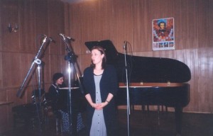 Наталья и Елена Ольховские. Запись диска, 1999 год. 