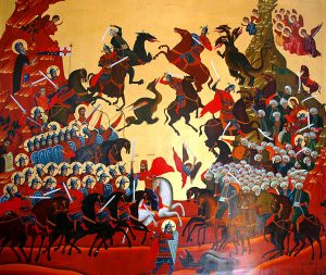 Косовская битва. Современная икона. Сербия. Фото: иеромонах Игнатий (Шестаков).