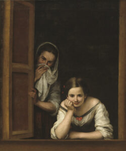 "Две женщины в окне". Мурильо.