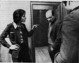 Лариса Шепитько на съемках «Восхождения» (из архива «Искусства кино»). 