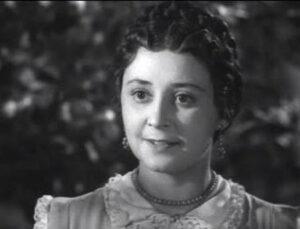 Кадр из спектакля "Правда - хорошо, а счастье лучше" (1951). Актриса Валерия Новак.