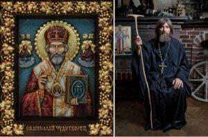 Икона святителя Николая и Федор Конюхов