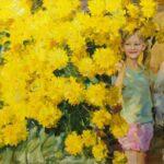 Картина "Золотые шары", живопись, масло, Владимир Гусев.