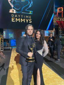 Джонатан Джексон с супругой. Премия "Эмми"