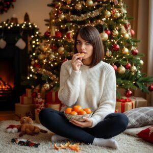 Алиса Селезнёва с мандаринами