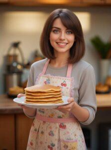 Алиса Селезнёва с блинчиками