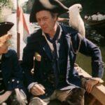 Фильм "Остров сокровищ", Сильвер с попугаем и Джим