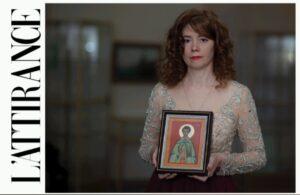 Светлана Фатьянова с иконой святого Димитрия Солунского Светлана Фатьянова с иконой святого Димитрия Солунского